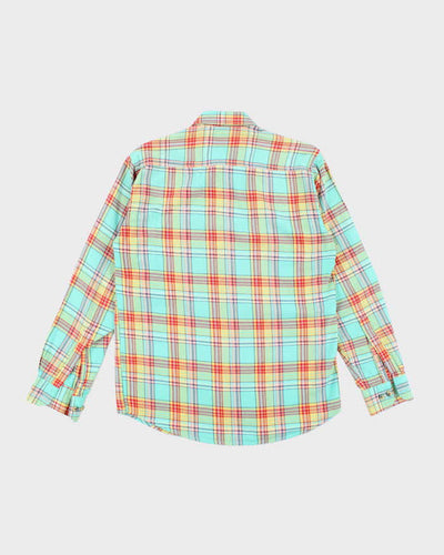Vintage Benetton Checked Long Sleeve Shirt - L