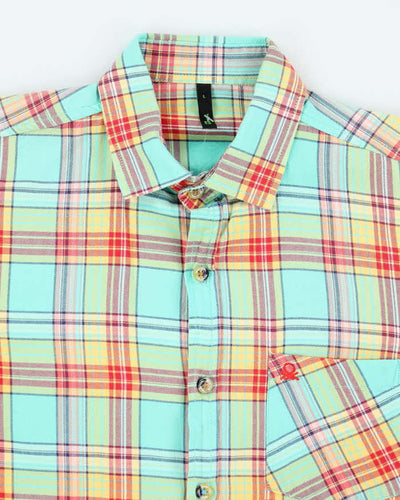 Vintage Benetton Checked Long Sleeve Shirt - L