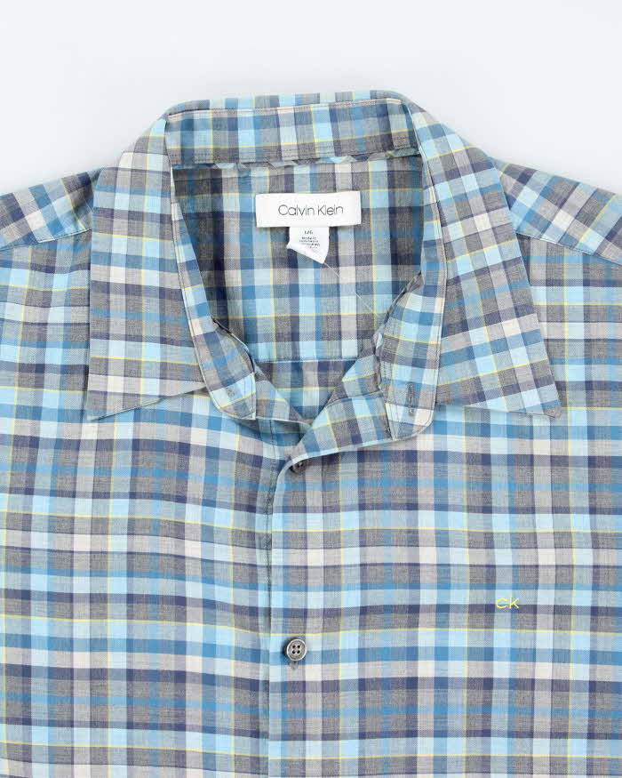 Calvin Klein Checked Long Sleeve Shirt - L
