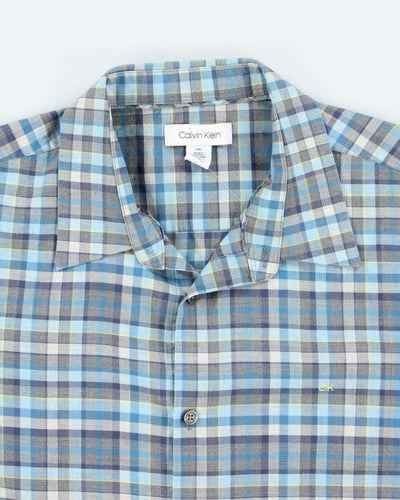 Calvin Klein Checked Long Sleeve Shirt - L