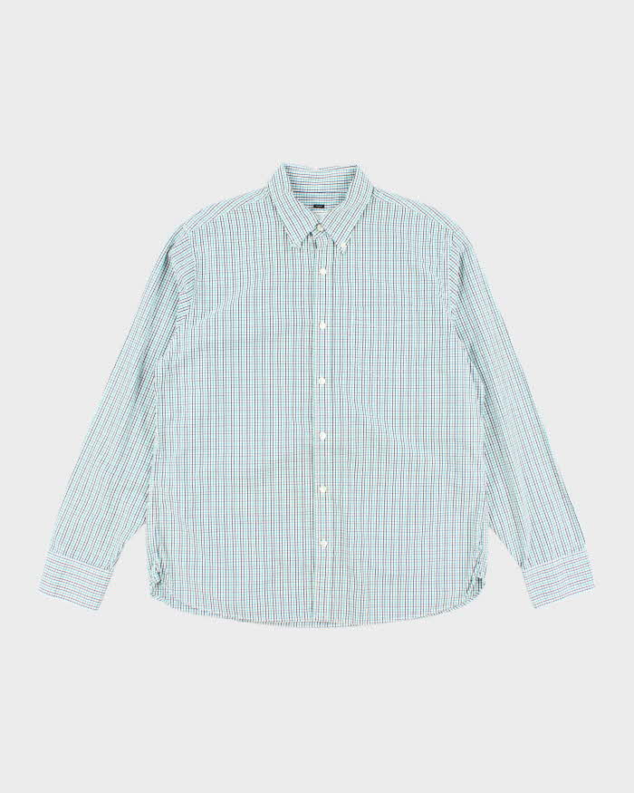 Vintage Club Monaco Checked Long Sleeve Shirt - L