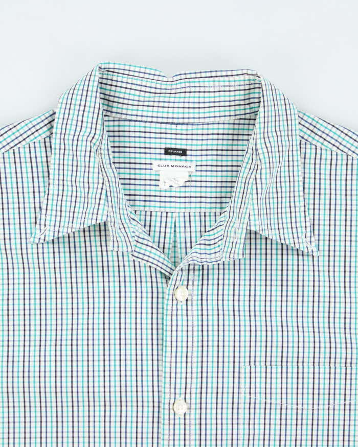 Vintage Club Monaco Checked Long Sleeve Shirt - L