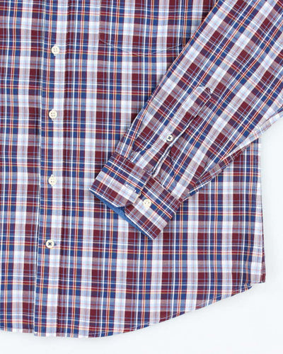 Vintage Izod Checked Long Sleeve Shirt - L