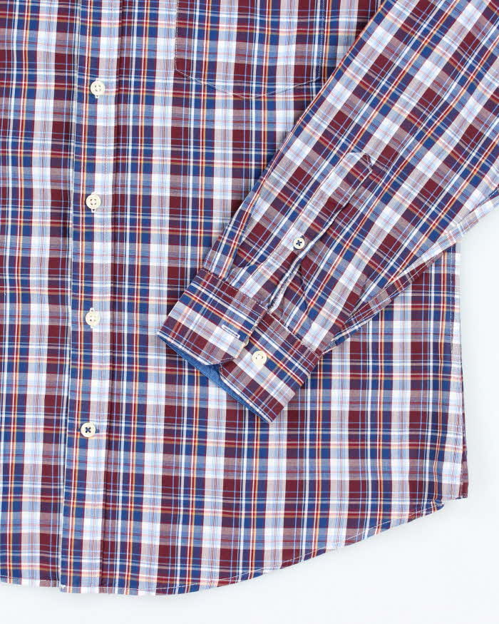 Vintage Izod Checked Long Sleeve Shirt - L