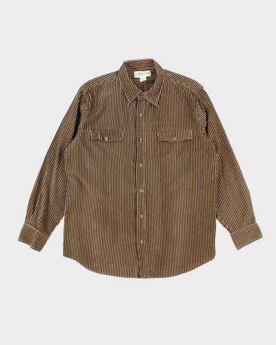 Vintage 90's Cherokee Striped Button Up Shirt - M