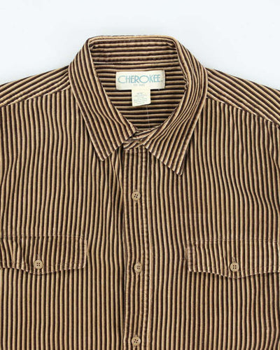 Vintage 90's Cherokee Striped Button Up Shirt - M
