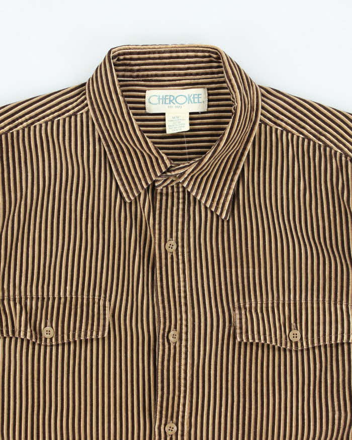 Vintage 90's Cherokee Striped Button Up Shirt - M
