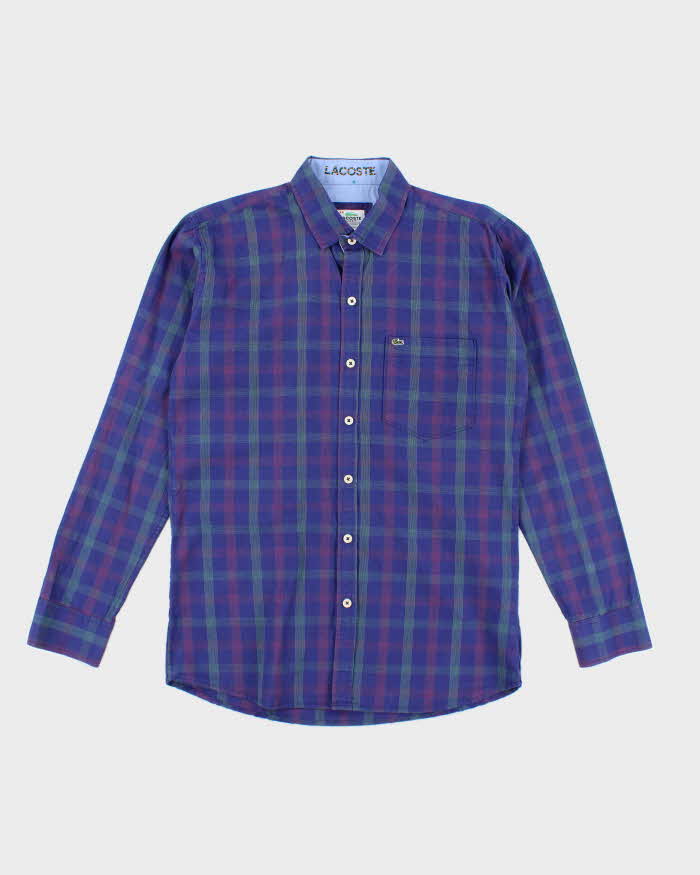 Vintage 2000's Lacoste Striped Button Up Shirt - M