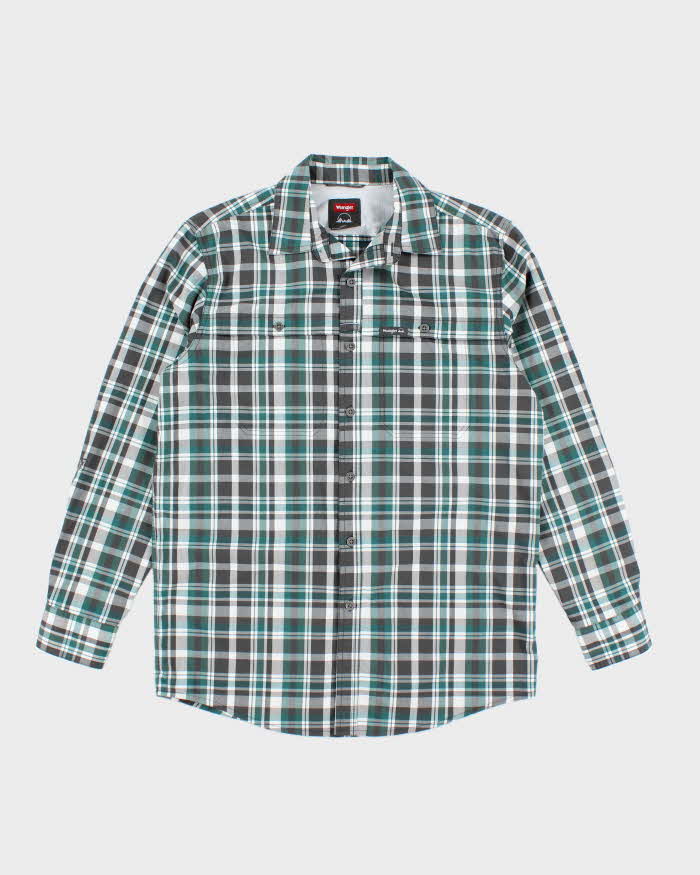 Vintage Columbia Checked Long Sleeve Shirt - M