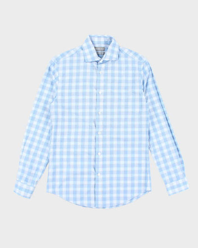 Vintage Y2k 00s Michael Kors Checked Long Sleeve Shirt - S