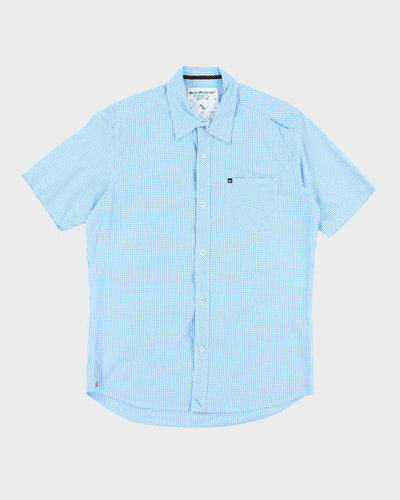 Vintage Y2k 00s Quick Silver Checked Short Sleeve Shirt - M