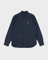 Vintage Fred Perry Checked Long Sleeve Shirt - M