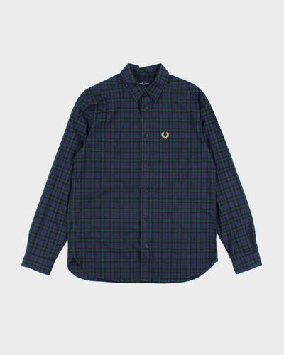 Vintage Fred Perry Checked Long Sleeve Shirt - M