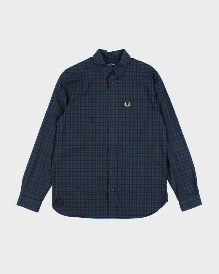 Vintage Fred Perry Checked Long Sleeve Shirt - M