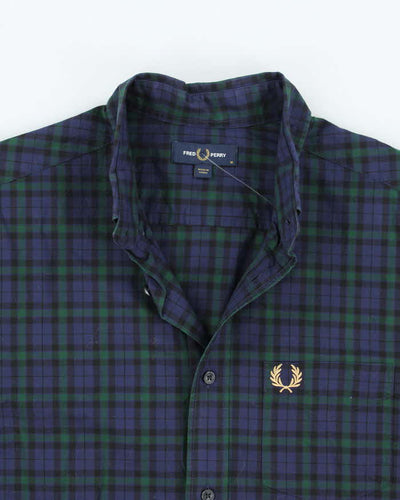 Vintage Fred Perry Checked Long Sleeve Shirt - M