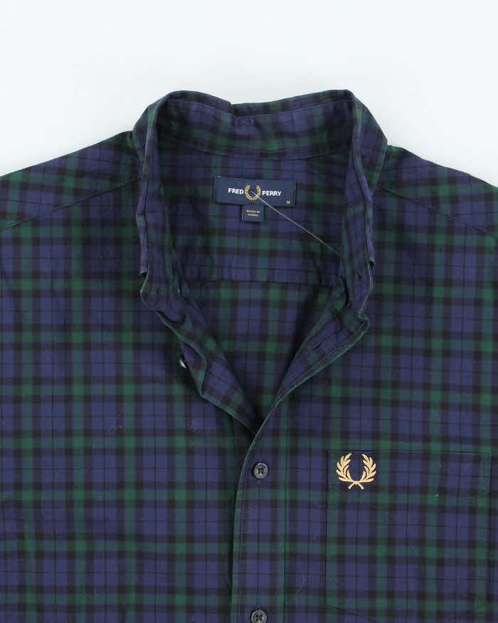 Vintage Fred Perry Checked Long Sleeve Shirt - M