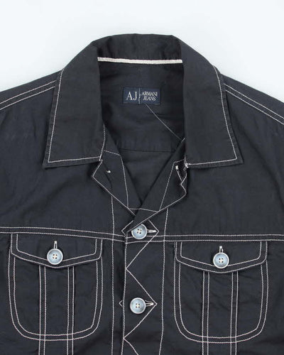 Vintage Armani Jeans Boxy Lightweight Shirt - L