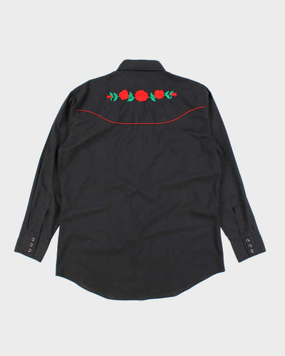 Vintage Ely Diamond Western Shirt - L