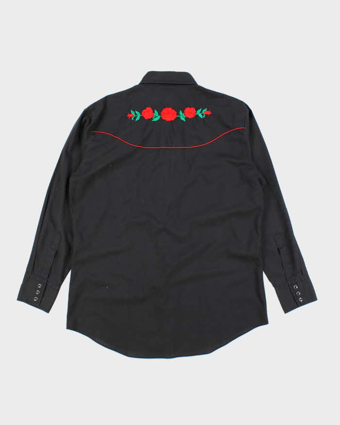 Vintage Ely Diamond Western Shirt - L