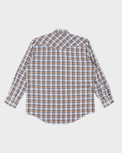 Vintage 70s Western Checked Shirt - L