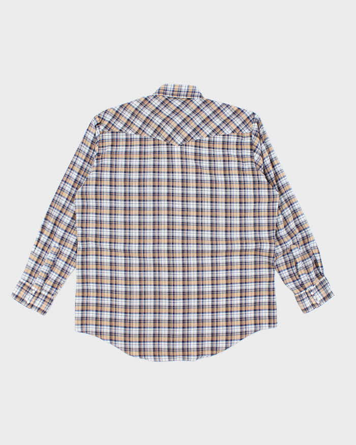 Vintage 70s Western Checked Shirt - L