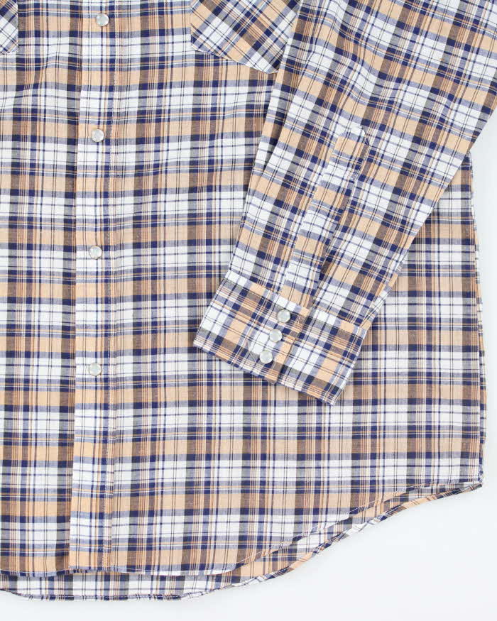 Vintage 70s Western Checked Shirt - L