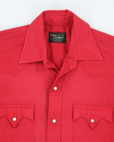Vintage 70's High Country Western Snap Button Shirt - M