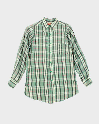 Vintage 1930's Miler Button Up Plaid Shirt - L
