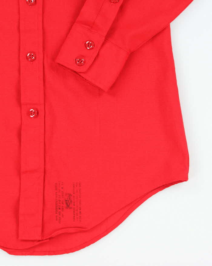 Vintage 70s Flying Cross Red Shirt - M