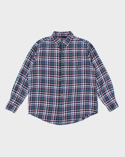 Vintage 2000's Chaps Striped Flannel Shirt - L