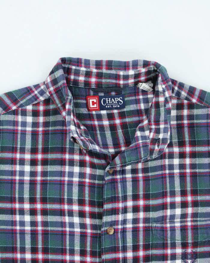 Vintage 2000's Chaps Striped Flannel Shirt - L