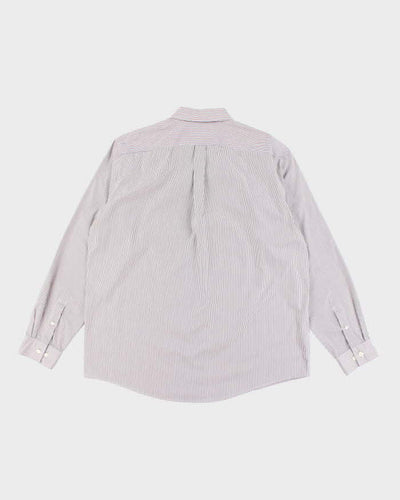 Vintage 90's Eddie Bauer Wrinkle Resistant Striped Shirt - XL