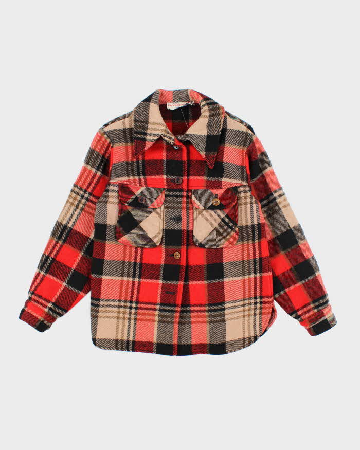 Vintage 80's Pendleton Knockabouts Heavyweight Wool Flannel Shirt - M