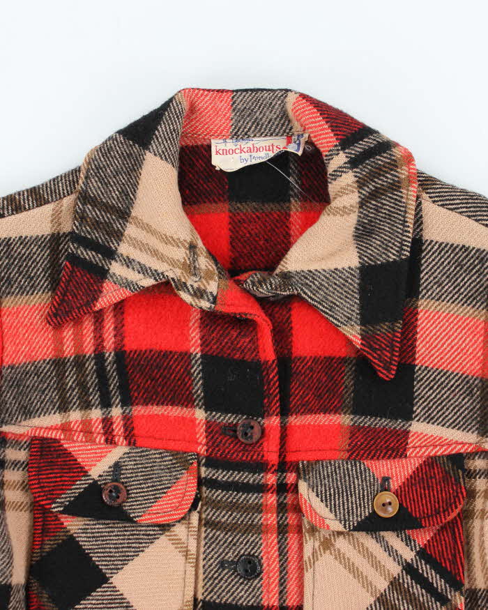 Vintage 80's Pendleton Knockabouts Heavyweight Wool Flannel Shirt - M