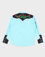 Vintage 90's Western Rose Embroidered Button Up Shirt - L