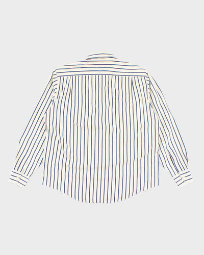Vintage 90's Yves Saint Lauren Striped Button Up Shirt - M