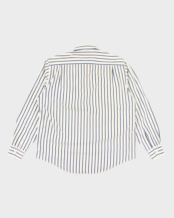 Vintage 90's Yves Saint Lauren Striped Button Up Shirt - M