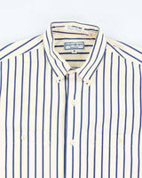 Vintage 90's Yves Saint Lauren Striped Button Up Shirt - M