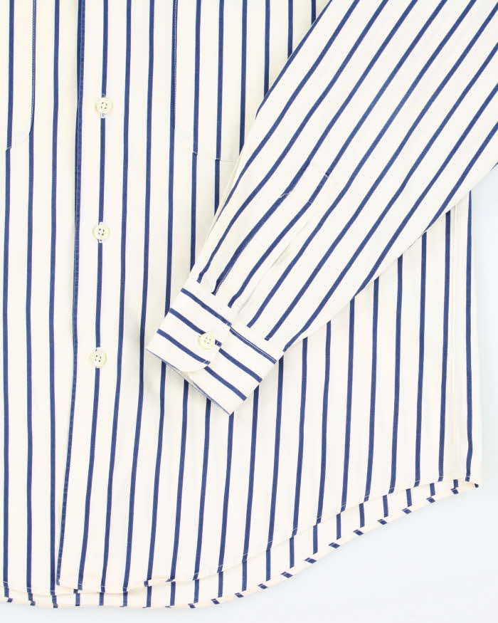 Vintage 90's Yves Saint Lauren Striped Button Up Shirt - M