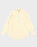 Vintage Brooks Brothers Yellow Checked Long Sleeve Shirt - XL