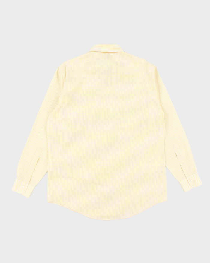 Vintage Brooks Brothers Yellow Checked Long Sleeve Shirt - XL