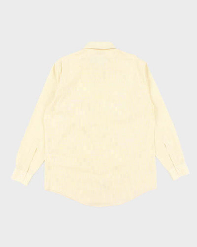 Vintage Brooks Brothers Yellow Checked Long Sleeve Shirt - XL