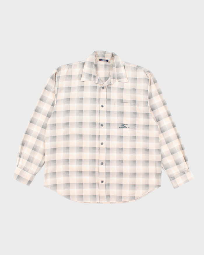 Vintage Y2k 00s O'neil Checked Long Sleeve Shirt - XXL