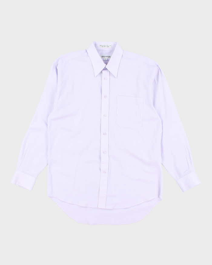 Vintage 90's Balmain Speckled Button Up Shirt - M