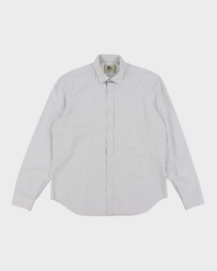 Vintage Burberry Checked Long Sleeve Shirt - XL
