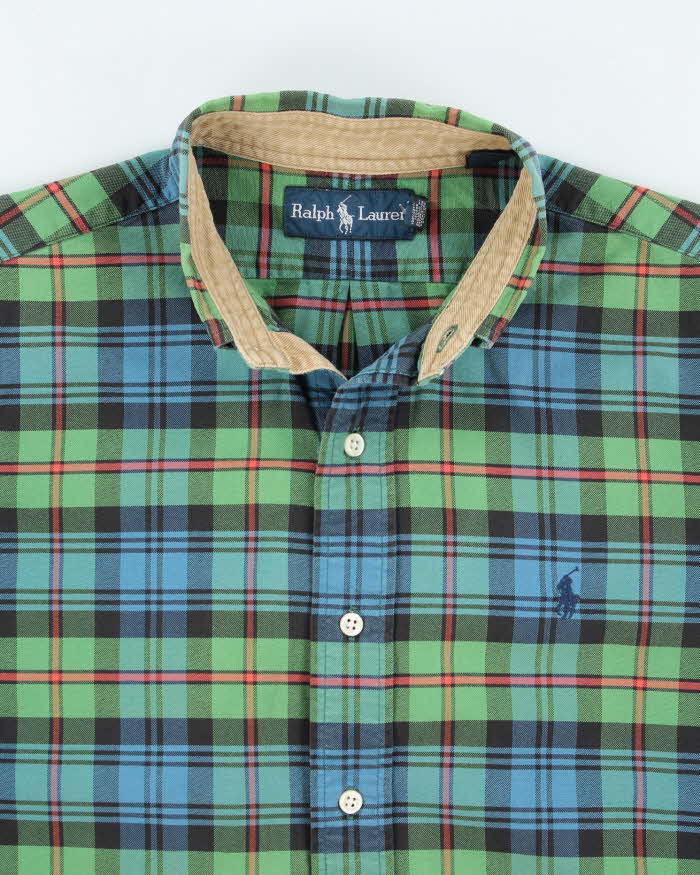 Vintage 90's Ralph Lauren Patterned Button Up Shirt - S