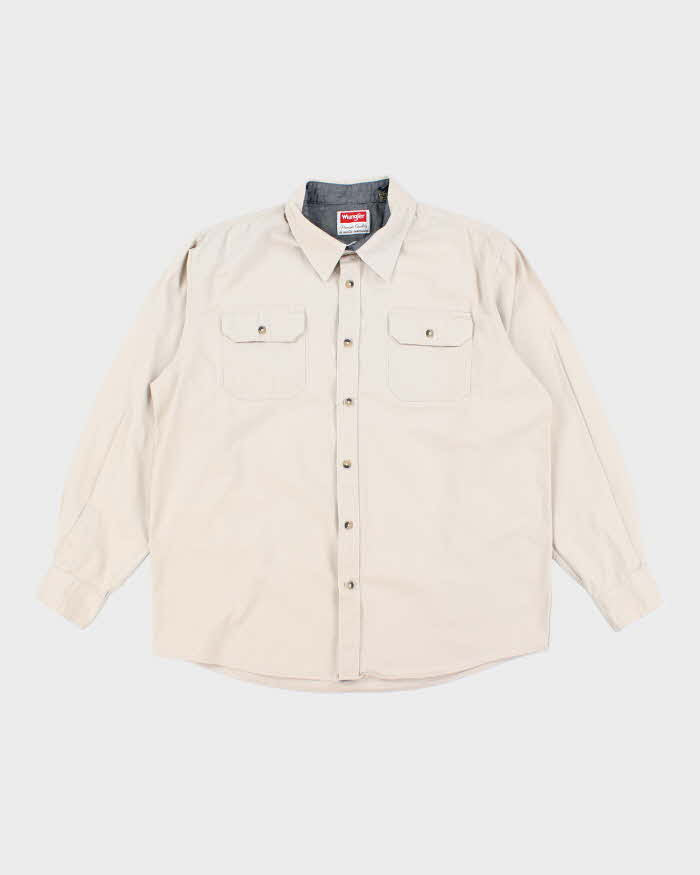 Vintage Wrangler Heavyweight Long Sleeve Oversized Shirt - L