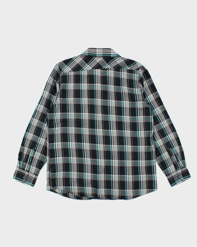 Vintage Y2k 00s Oakley Checked Long Sleeve Oversized Shirt - M