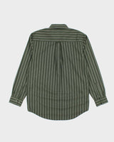 Vintage Penmans Green Striped Long Sleeve Shirt - L