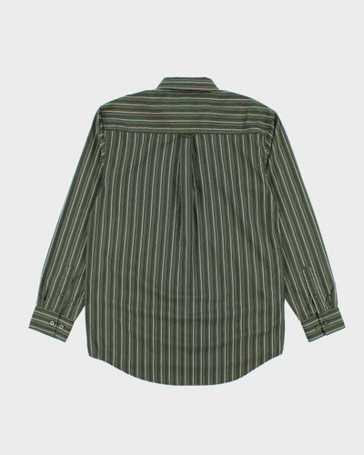 Vintage Penmans Green Striped Long Sleeve Shirt - L